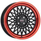 Felga Borbet B black rim red