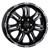 Felga Borbet CW8 black rim window polished matt