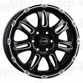 Borbet CW8 black rim window polished matt