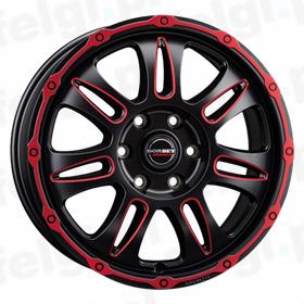 Borbet CW8 red rim window polished matt