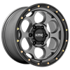 Felga KMC Wheels DIRTY HARRY Satin Gray Lip Black