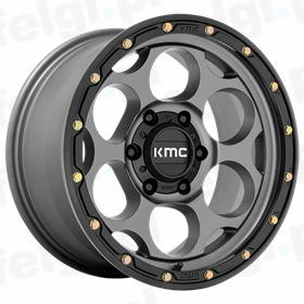 KMC Wheels DIRTY HARRY Satin Gray Lip Black