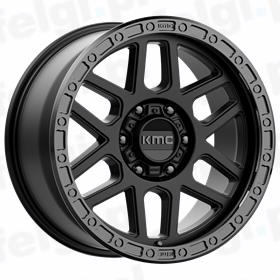 KMC Wheels MESA Satin Black Lip Gloss Black