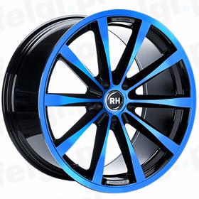 RH Alurad GT Rad Black Polished Blue