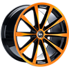 Felga RH Alurad GT Rad Black Polished Orange