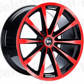 RH Alurad GT Rad Black Polished Red