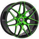 Felga RH Alurad RB 11 Black Polished Green