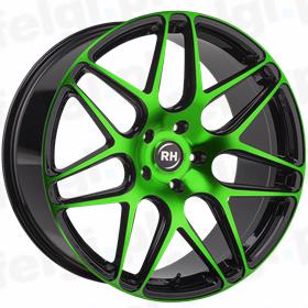 RH Alurad RB 11 Black Polished Green