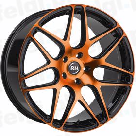 RH Alurad RB 11 Black Polished Orange