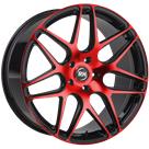 Felga RH Alurad RB 11 Black Polished Red