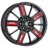 Felga Ronal R67 Jetblack Red