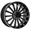 Felga SECRET WHEELS SW1 Black Lip Polished