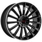 Felga SECRET WHEELS SW1 Black Lip Polished