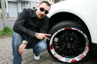 customowe felgi Barracuda Wheelz Art kolorowy rant